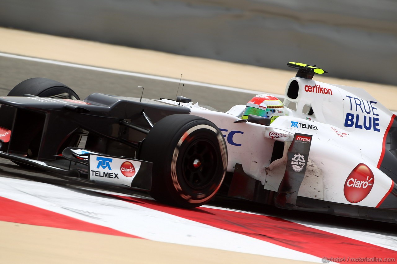 GP BAHRAIN, 20.04.2012- Prove Libere 1, Sergio Prez (MEX) Sauber F1 Team C31