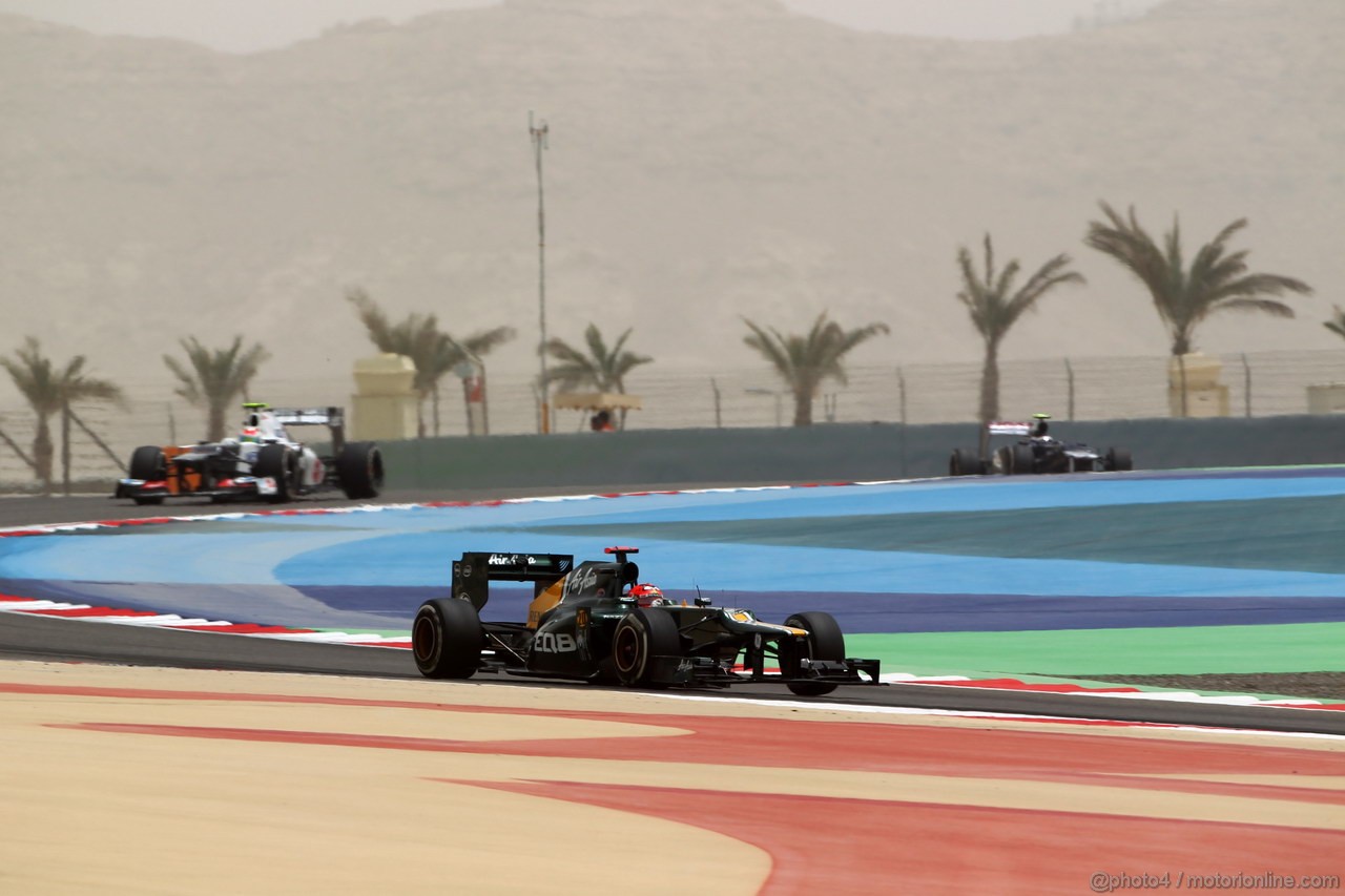 GP BAHRAIN, 20.04.2012- Prove Libere 1, Heikki Kovalainen (FIN) Caterham F1 Team CT01 