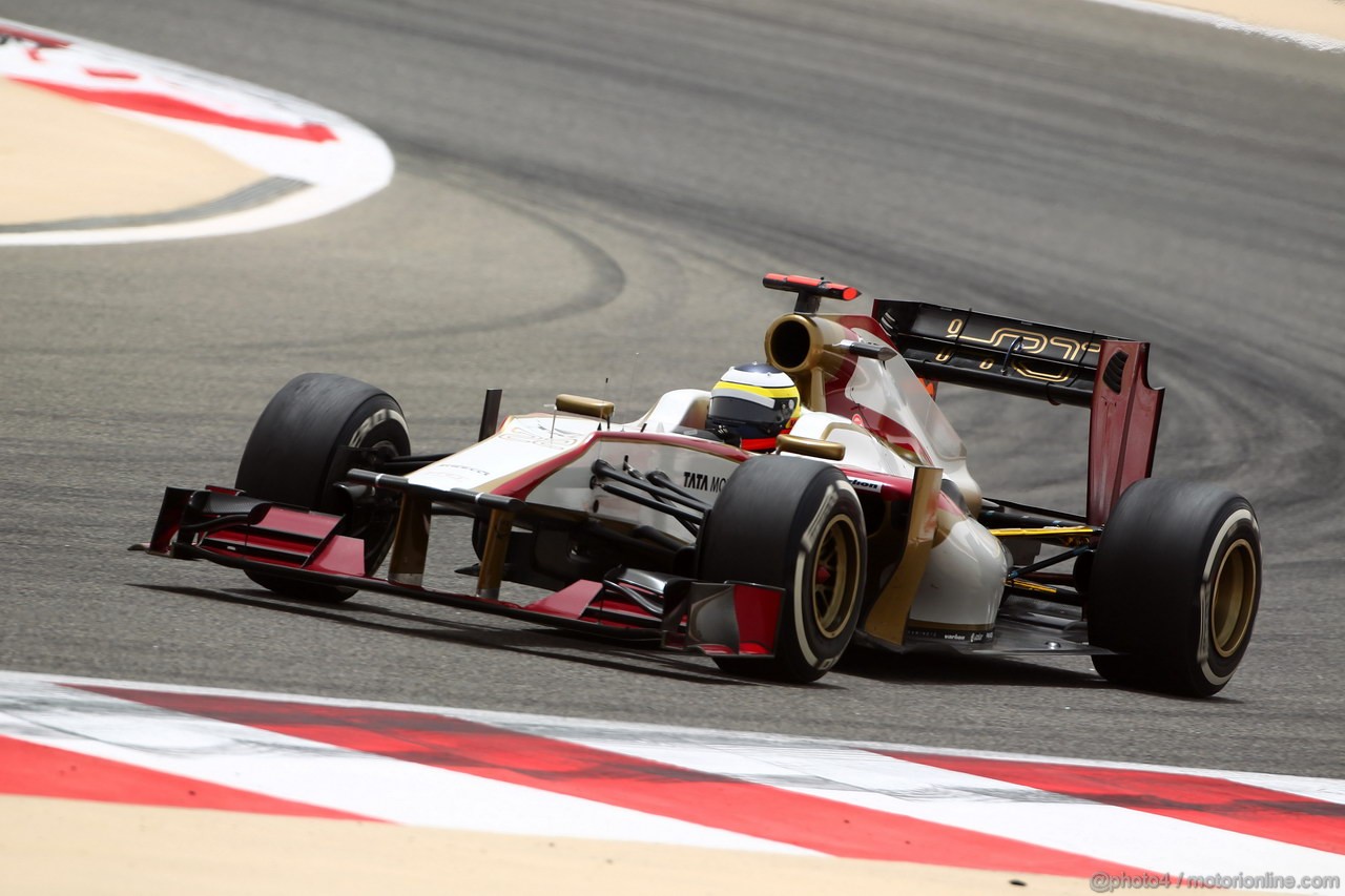 GP BAHRAIN, 20.04.2012- Prove Libere 1, Pedro de la Rosa (ESP) HRT Formula 1 Team F112 