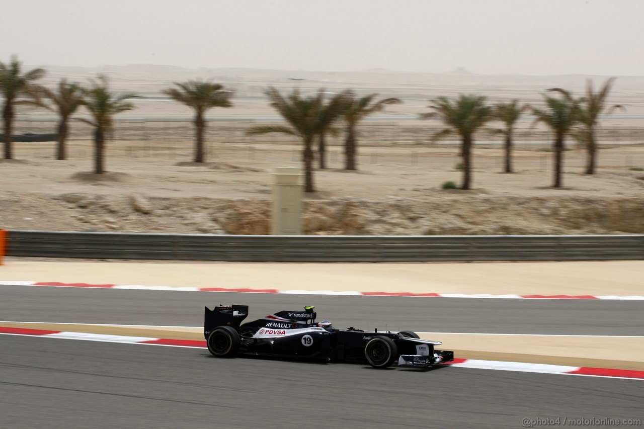 GP BAHRAIN, 20.04.2012- Prove Libere 1, Valtteri Bottas (FIN),Williams F1 Team FW34, Test driver