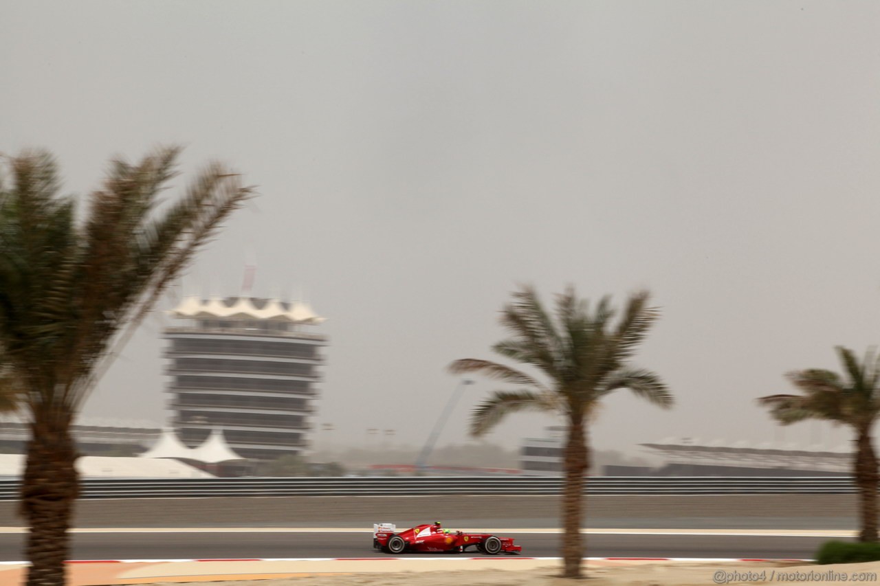 GP BAHRAIN, 20.04.2012- Prove Libere 1, Felipe Massa (BRA) Ferrari F2012