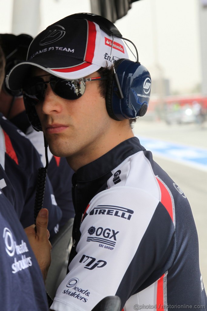 GP BAHRAIN, 20.04.2012- Prove Libere 1, Bruno Senna (BRA) Williams F1 Team FW34