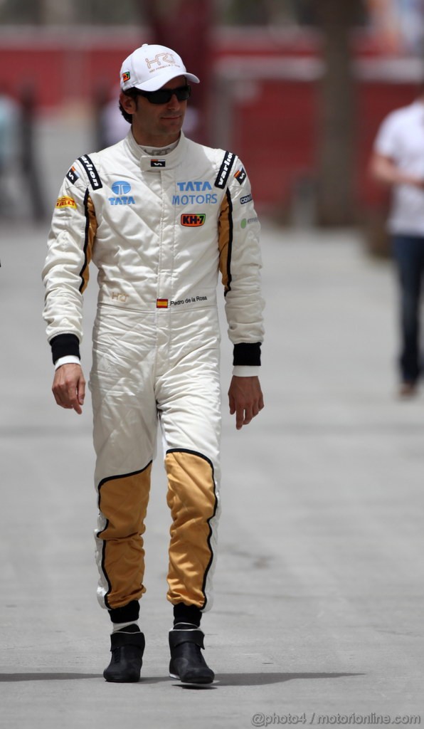 GP BAHRAIN, 20.04.2012- Pedro de la Rosa (ESP) HRT Formula 1 Team F112 