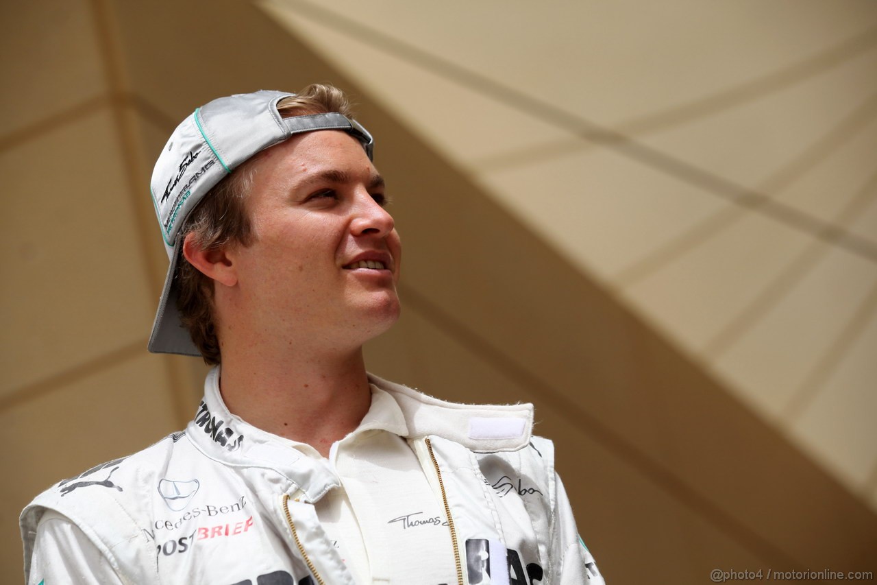GP BAHRAIN, 20.04.2012- Nico Rosberg (GER) Mercedes AMG F1 W03 