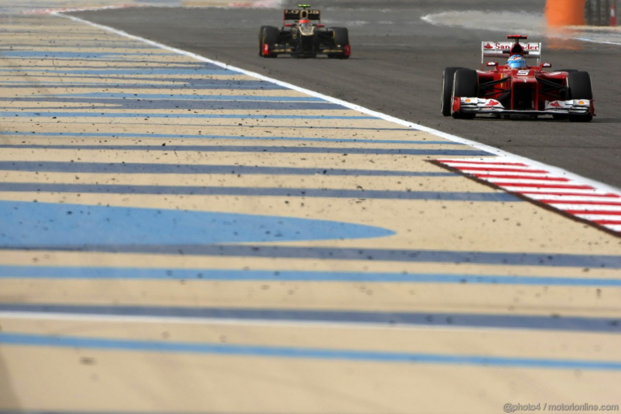 GP BAHRAIN, 20.04.2012-  Prove Libere 2, Fernando Alonso (ESP) Ferrari F2012 