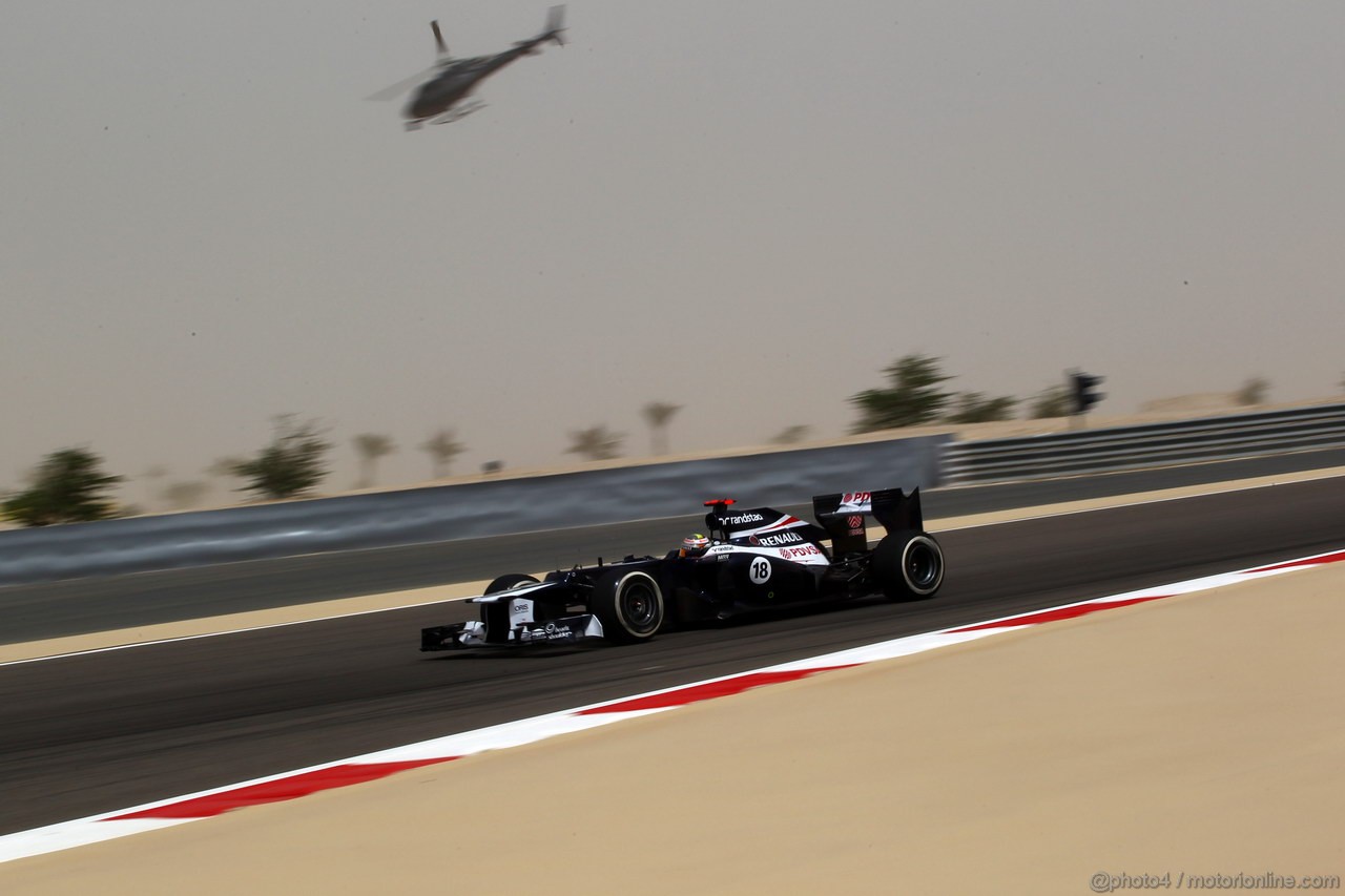GP BAHRAIN, 20.04.2012-  Prove Libere 2, Pastor Maldonado (VEN) Williams F1 Team FW34 