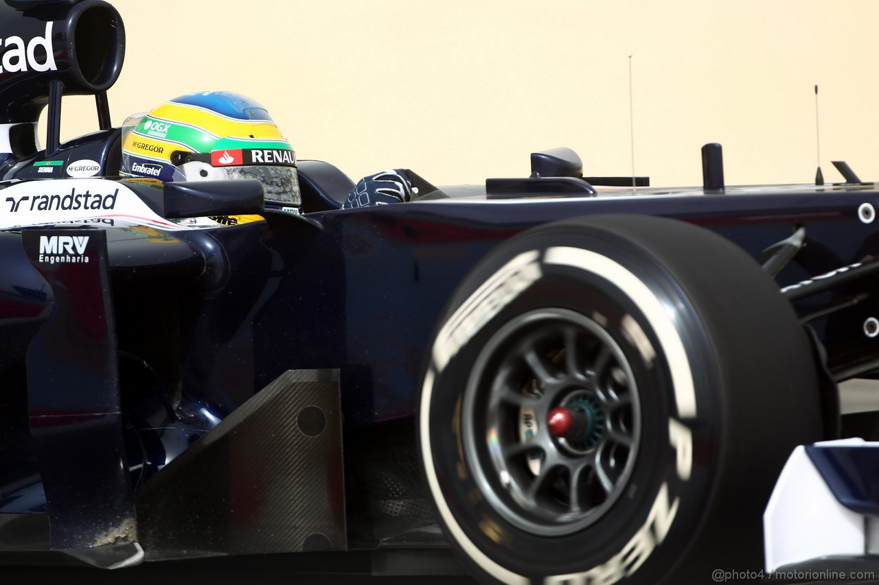 GP BAHRAIN, 20.04.2012-  Prove Libere 2,Bruno Senna (BRA) Williams F1 Team FW34 