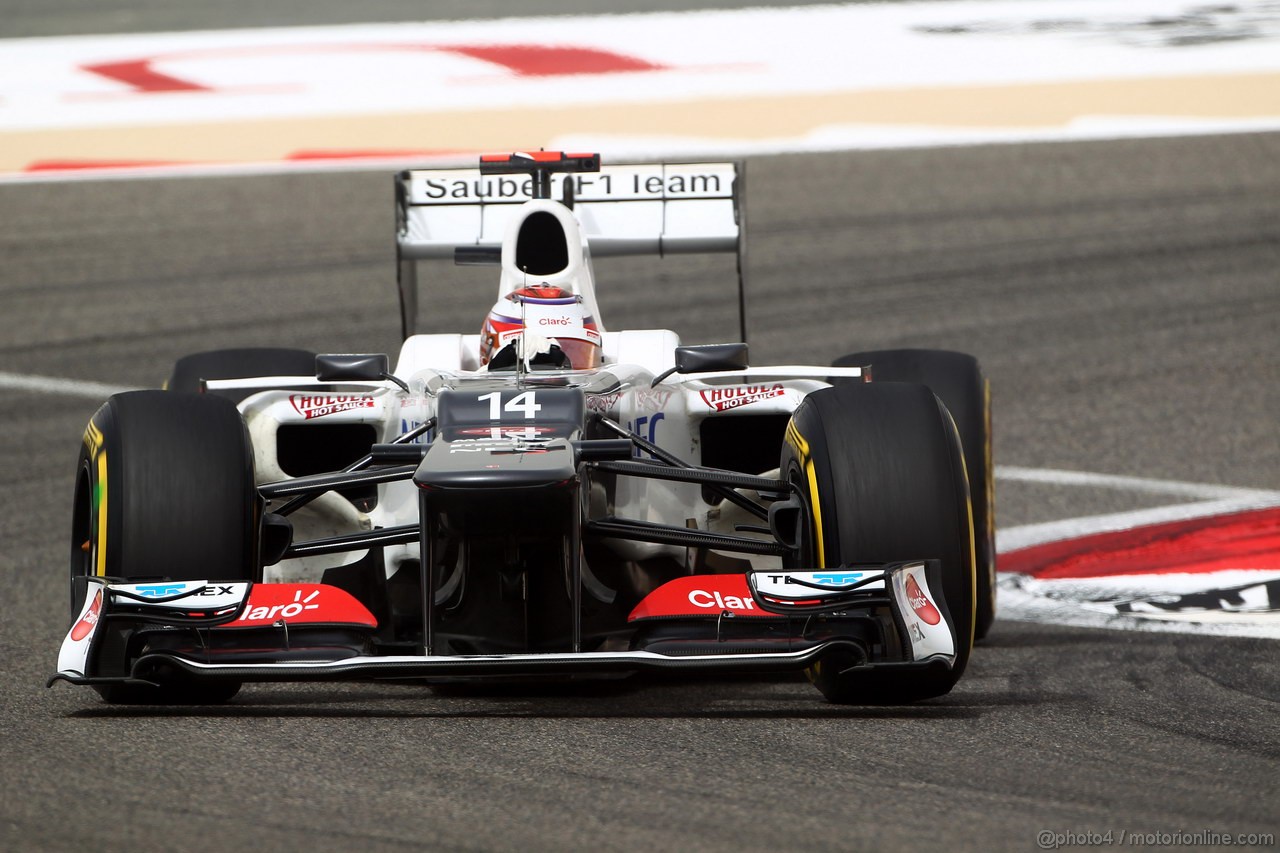 GP BAHRAIN, 20.04.2012-  Prove Libere 2, Kamui Kobayashi (JAP) Sauber F1 Team C31 