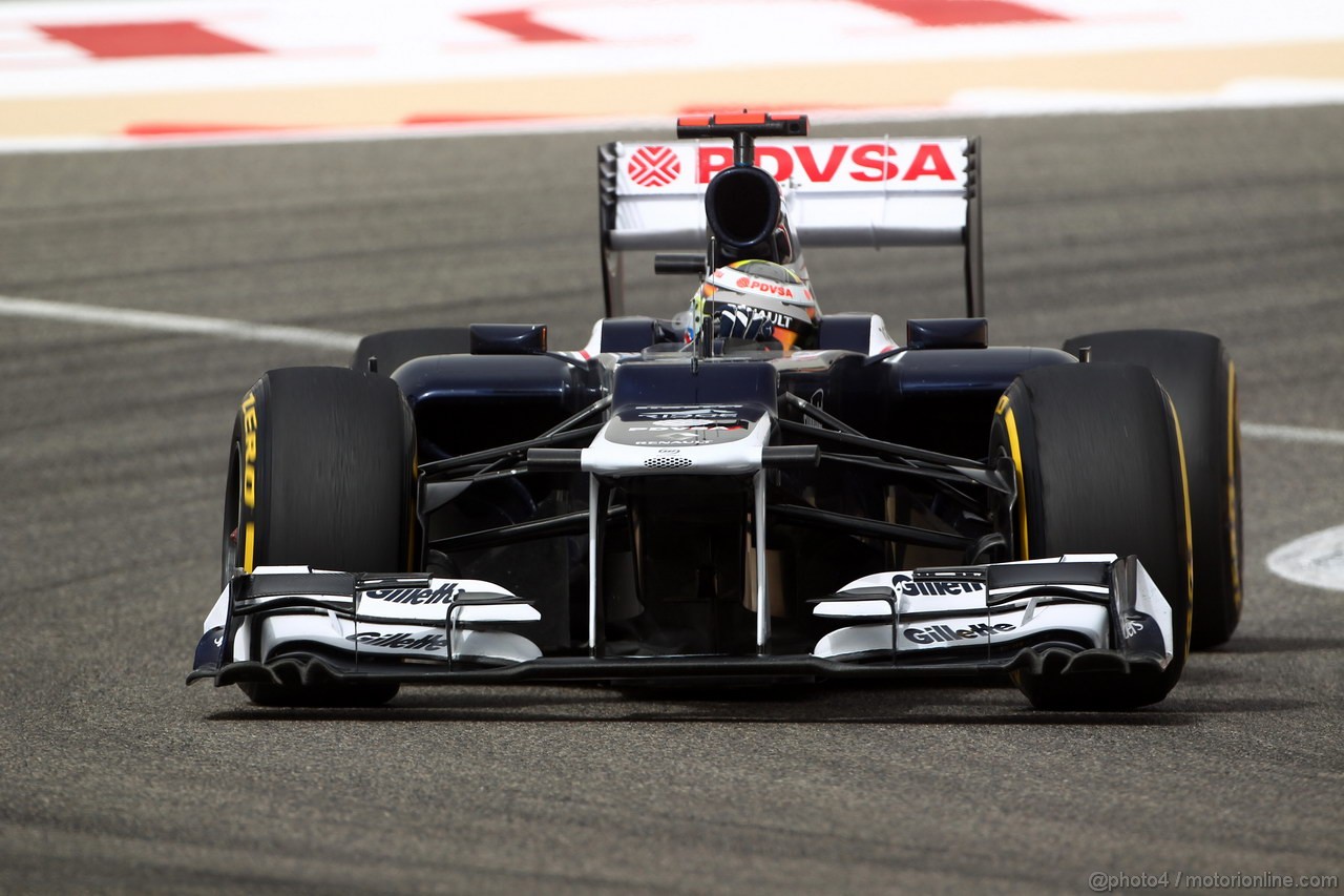GP BAHRAIN, 20.04.2012-  Prove Libere 2, Pastor Maldonado (VEN) Williams F1 Team FW34 