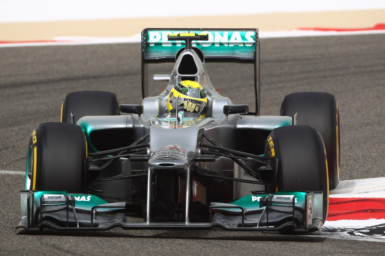 GP BAHRAIN, 20.04.2012-  Prove Libere 2, Nico Rosberg (GER) Mercedes AMG F1 W03 