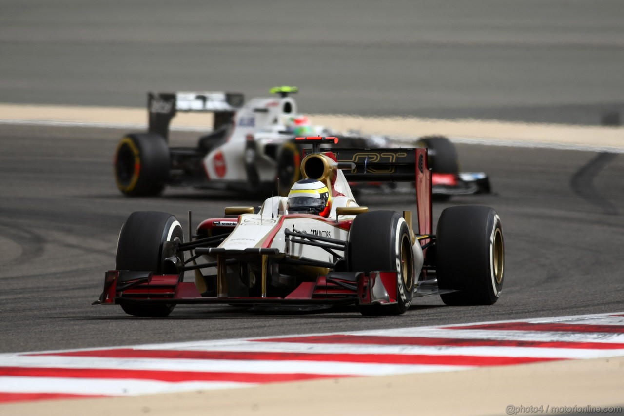 GP BAHRAIN, 20.04.2012-  Prove Libere 2, Pedro de la Rosa (ESP) HRT Formula 1 Team F112 