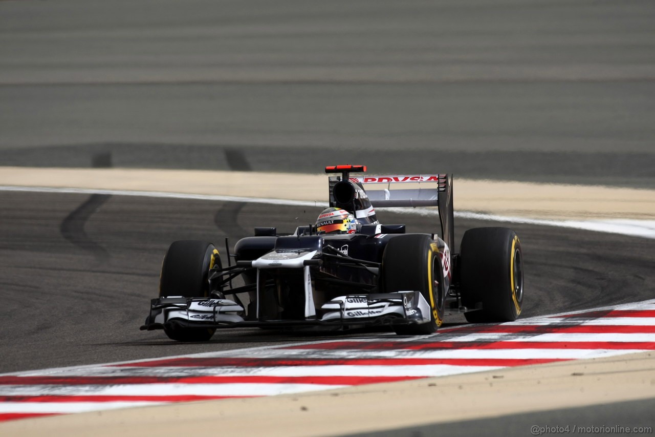 GP BAHRAIN, 20.04.2012-  Prove Libere 2, Pastor Maldonado (VEN) Williams F1 Team FW34 