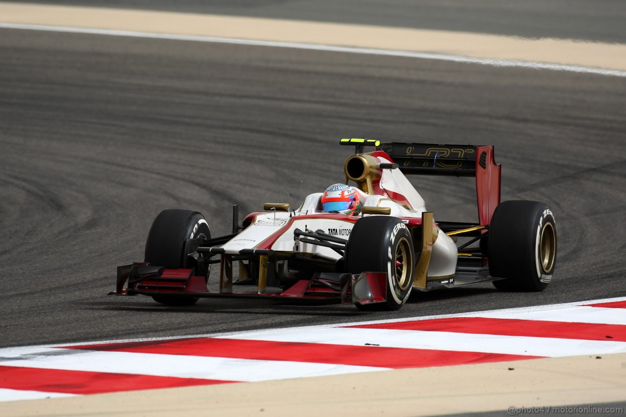 GP BAHRAIN, 20.04.2012-  Prove Libere 2, Narain Karthikeyan (IND) HRT Formula 1 Team F112 