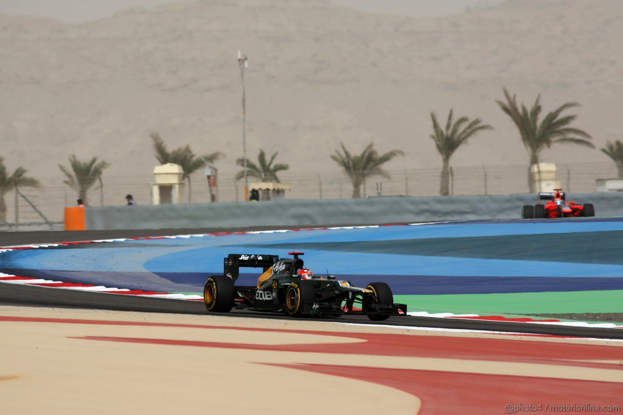 GP BAHRAIN, 20.04.2012-  Prove Libere 2, Heikki Kovalainen (FIN) Caterham F1 Team CT01 