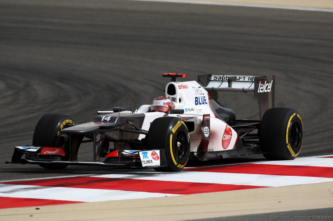 GP BAHRAIN, 20.04.2012-  Prove Libere 2, Kamui Kobayashi (JAP) Sauber F1 Team C31 
