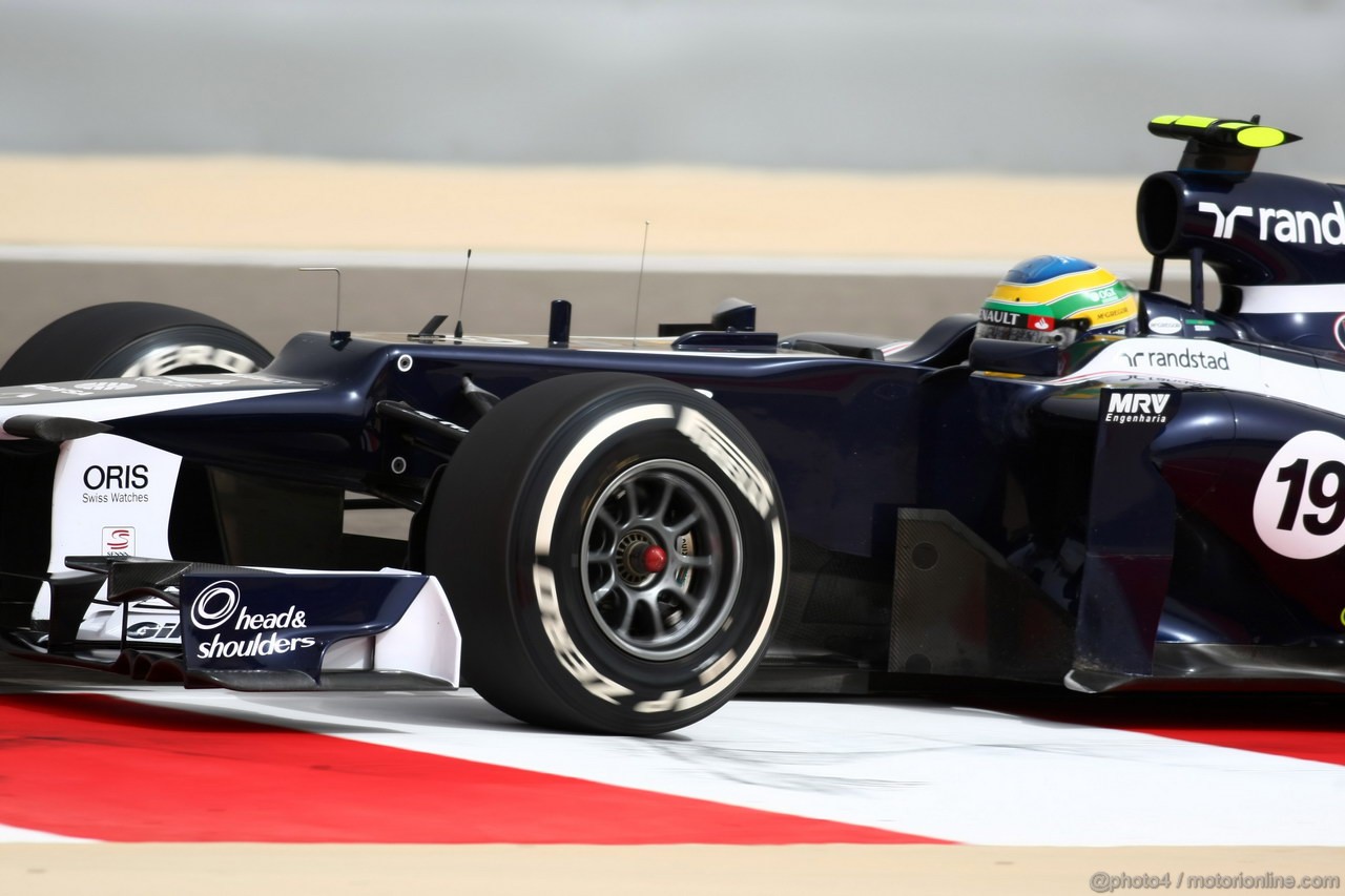 GP BAHRAIN, 20.04.2012-  Prove Libere 2, Bruno Senna (BRA) Williams F1 Team FW34 