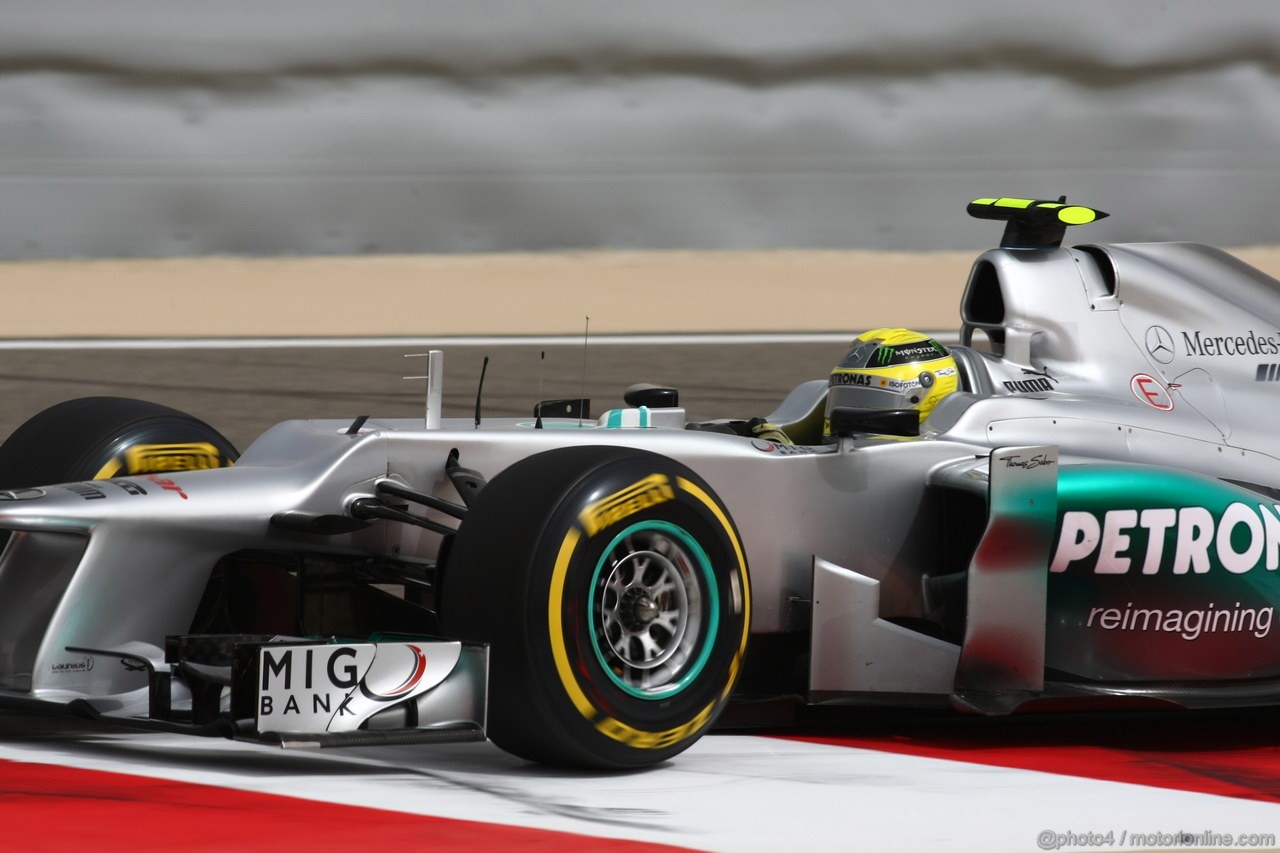 GP BAHRAIN, 20.04.2012-  Prove Libere 2, Nico Rosberg (GER) Mercedes AMG F1 W03 