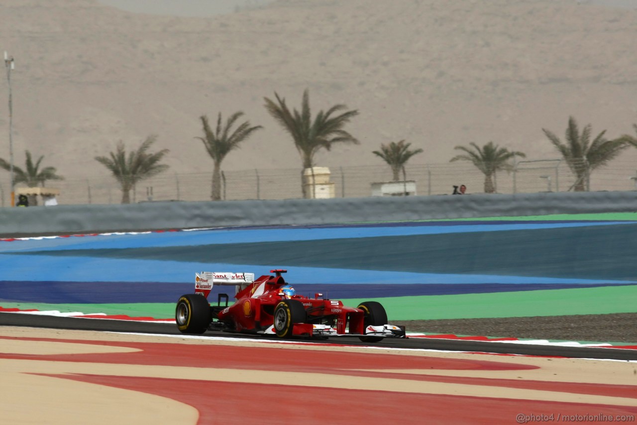 GP BAHRAIN, 20.04.2012-  Prove Libere 2, Felipe Massa (BRA) Ferrari F2012 