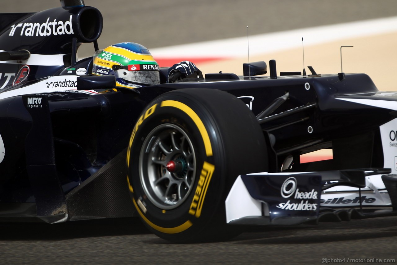 GP BAHRAIN, 20.04.2012-  Prove Libere 2, Bruno Senna (BRA) Williams F1 Team FW34 
