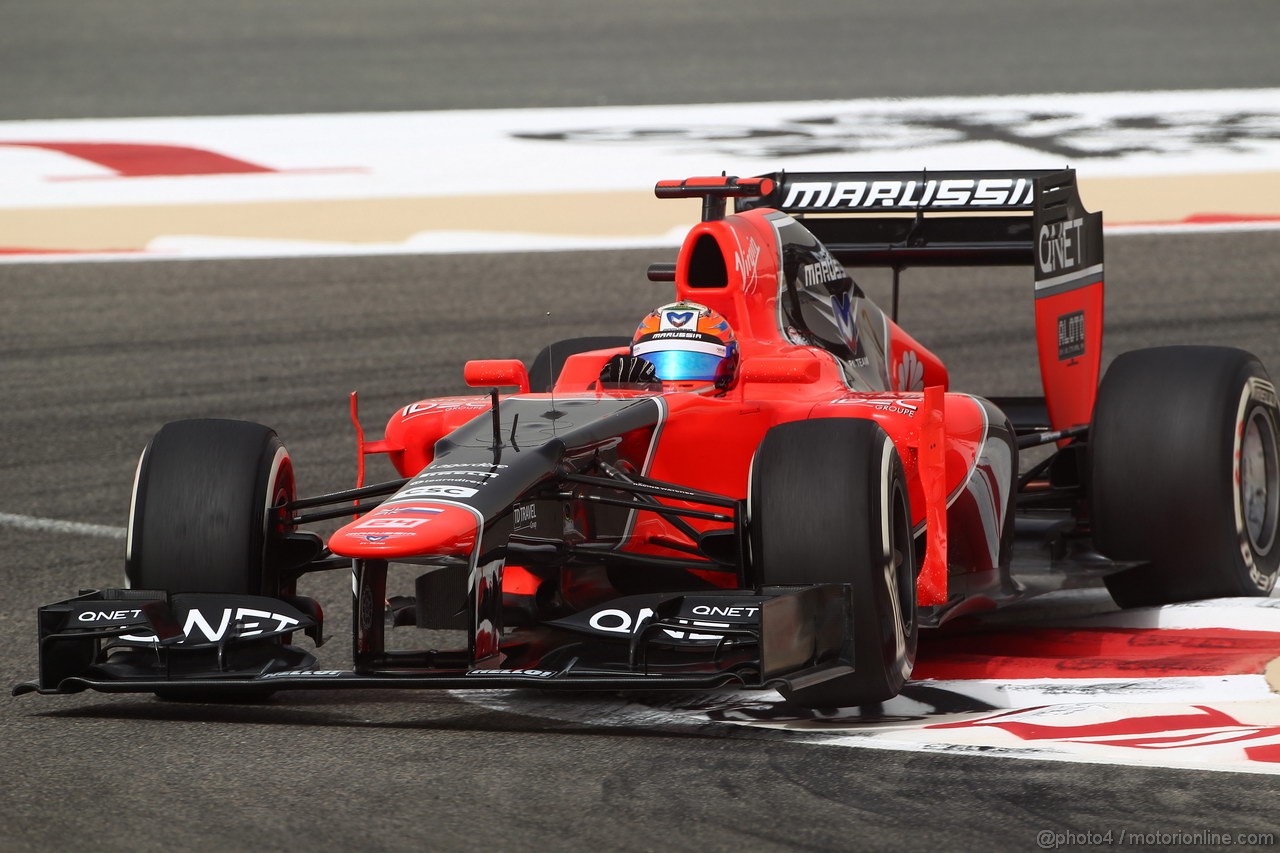 GP BAHRAIN, 20.04.2012-  Prove Libere 2, Timo Glock (GER) Marussia F1 Team MR01 
