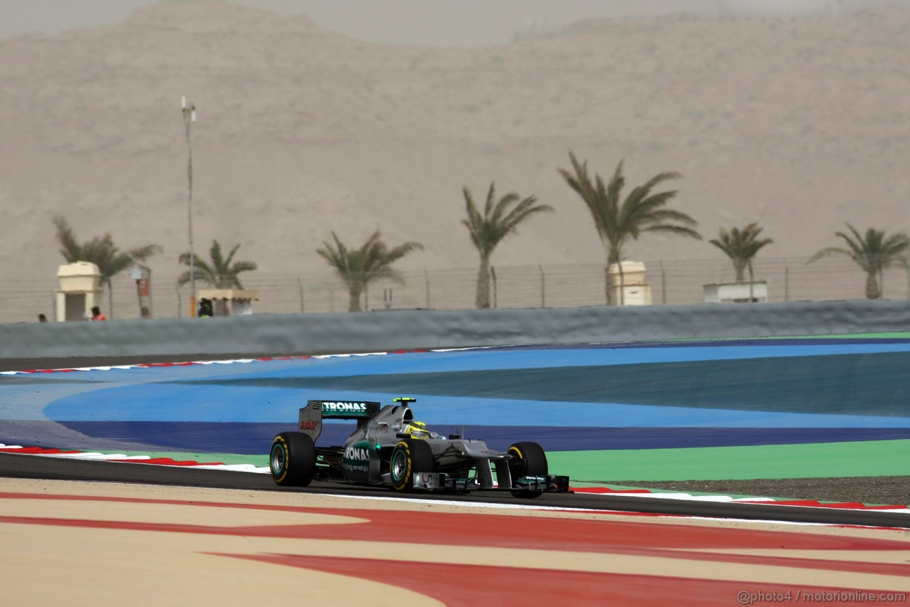 GP BAHRAIN, 20.04.2012-  Prove Libere 2, Nico Rosberg (GER) Mercedes AMG F1 W03 