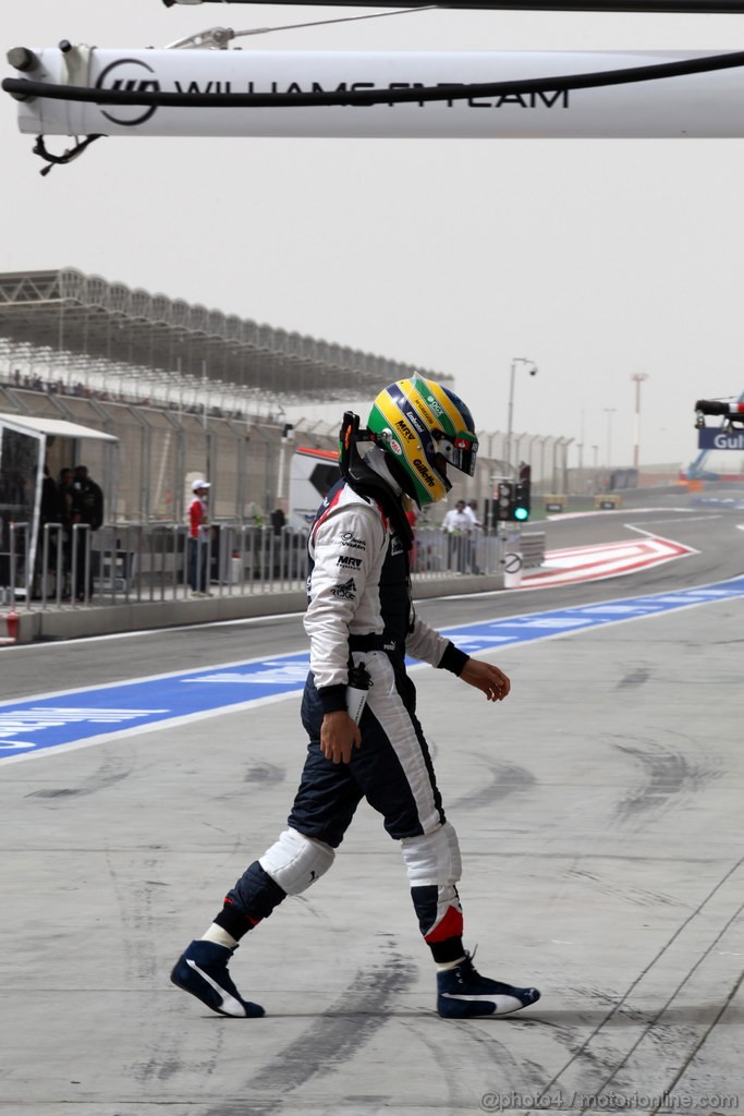 GP BAHRAIN, 20.04.2012-  Prove Libere 2, Bruno Senna (BRA) Williams F1 Team FW34 