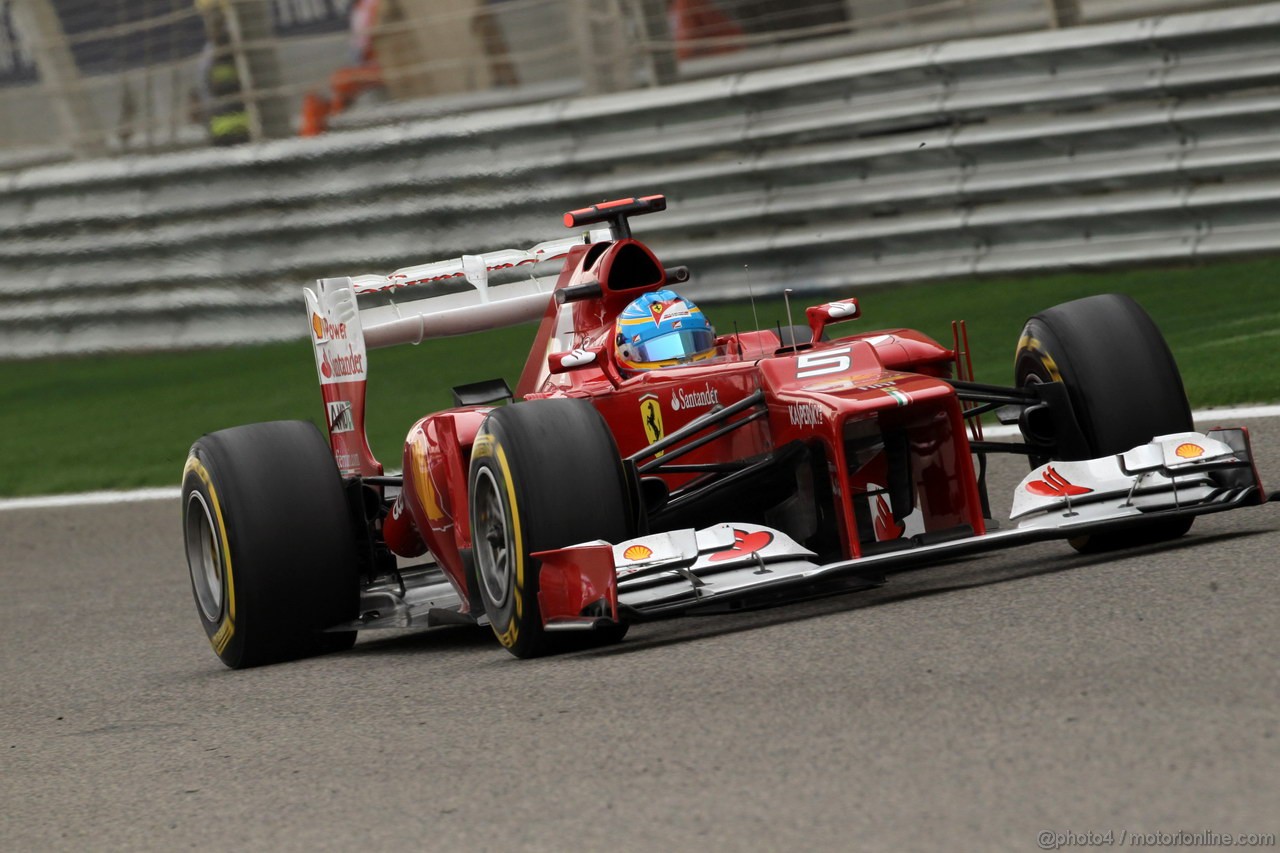 GP BAHRAIN, 20.04.2012-  Prove Libere 2, Fernando Alonso (ESP) Ferrari F2012 