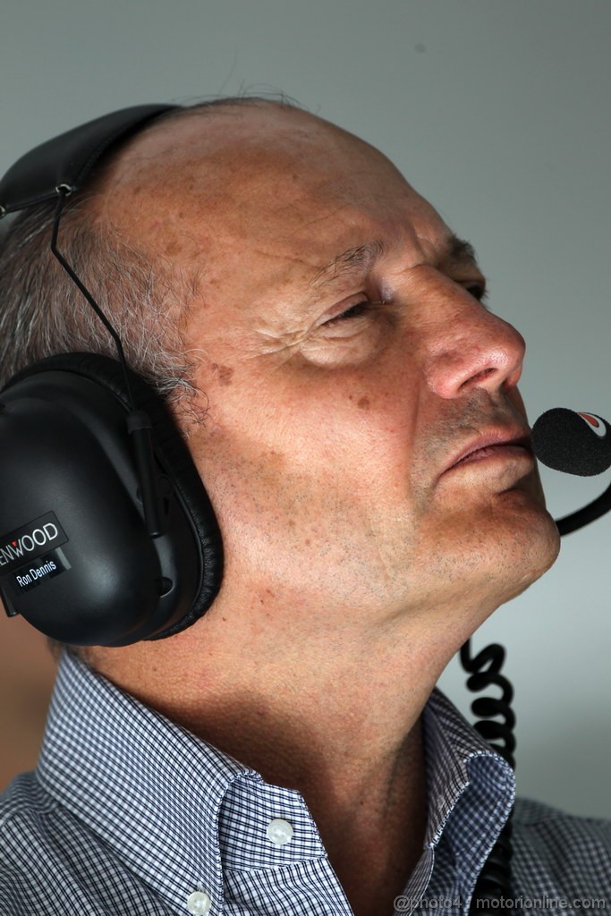 GP BAHRAIN, 20.04.2012-  Prove Libere 2, Ron Dennis (GBR), McLaren Mercedes