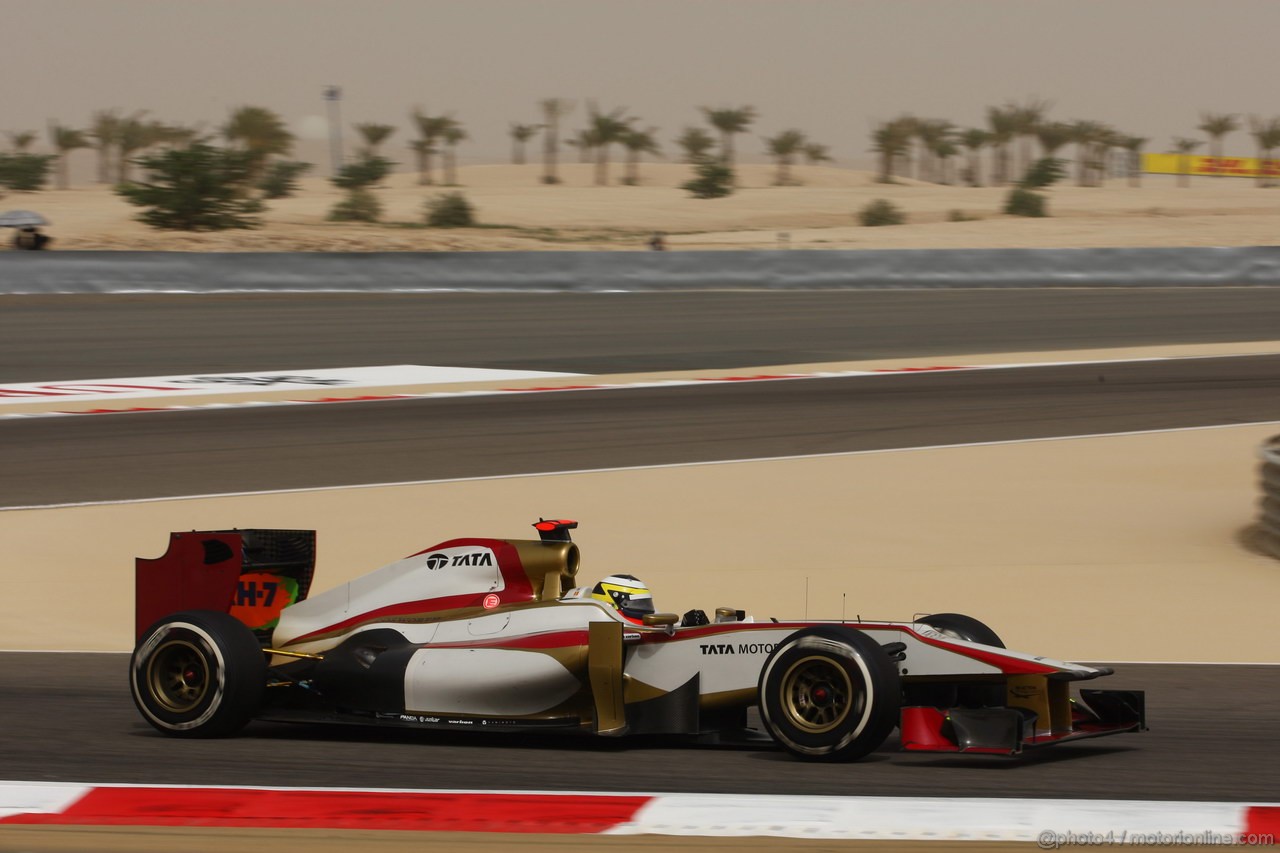 GP BAHRAIN, 20.04.2012-  Prove Libere 2, Pedro de la Rosa (ESP) HRT Formula 1 Team F112 