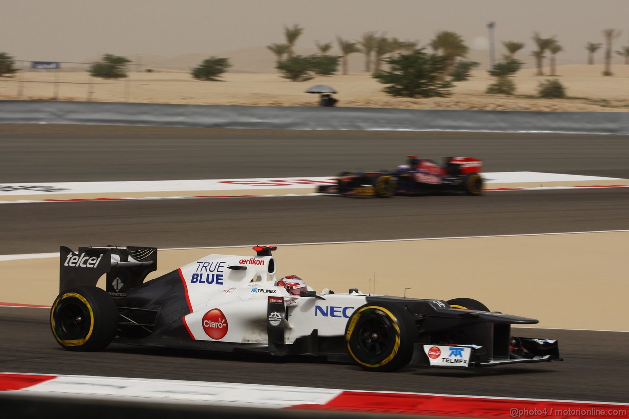 GP BAHRAIN, 20.04.2012-  Prove Libere 2, Kamui Kobayashi (JAP) Sauber F1 Team C31 