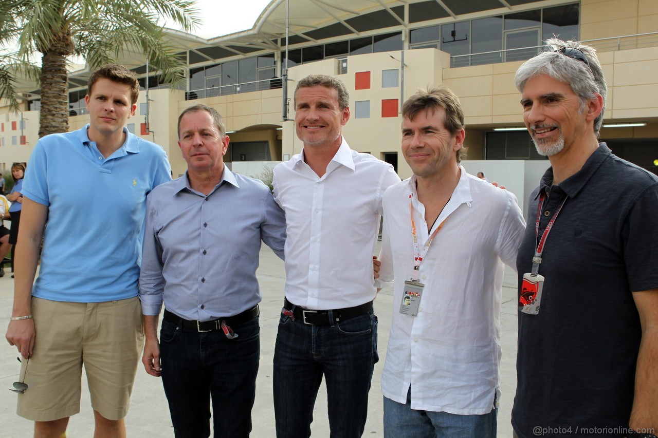 GP BAHRAIN, 20.04.2012- David Coulthard (GBR) e Demon Hill