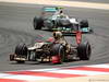 GP BAHRAIN, 20.04.2012- Free Practice 1,Romain Grosjean (FRA) Lotus F1 Team E20 e Nico Rosberg (GER) Mercedes AMG F1 W03 