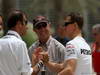 GP BAHRAIN, 20.04.2012- Emanuele Pirro (ITA), FIA Steward e Michael Schumacher (GER) Mercedes AMG F1 W03 