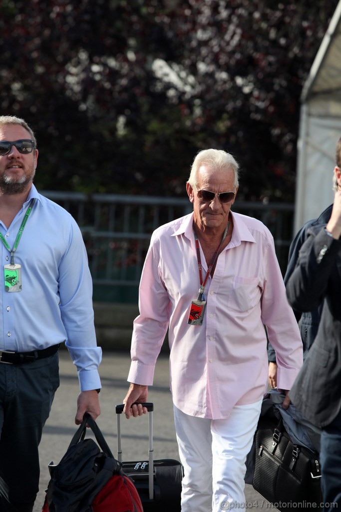 GP BELGIO, 02.09.2012- John Button (GBR), father of Jenson Button (GBR) 