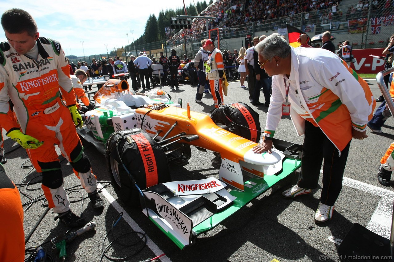 GP BELGIO, 02.09.2012- Gara, Vijay Mallya (IND), Chairman e Managine Director Force India 