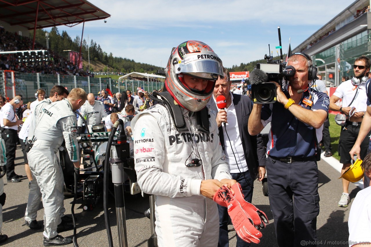 GP BELGIO, 02.09.2012- Gara, Michael Schumacher (GER) Mercedes AMG F1 W03 