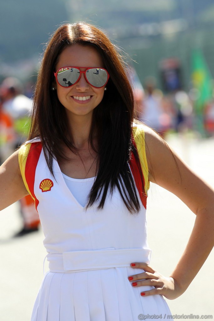 GP BELGIO, 02.09.2012- Gara, griglia Ragazza