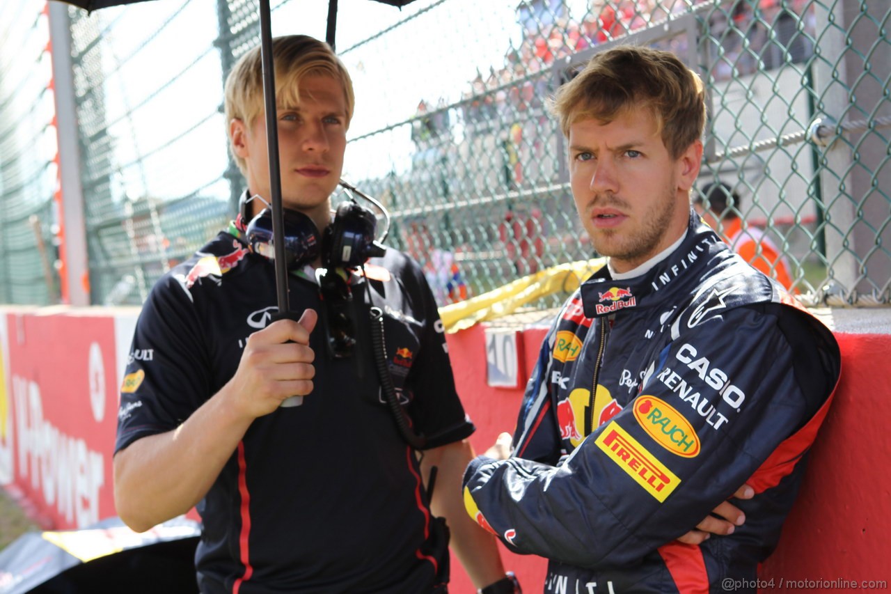 GP BELGIO, 02.09.2012- Gara, Sebastian Vettel (GER) Red Bull Racing RB8 