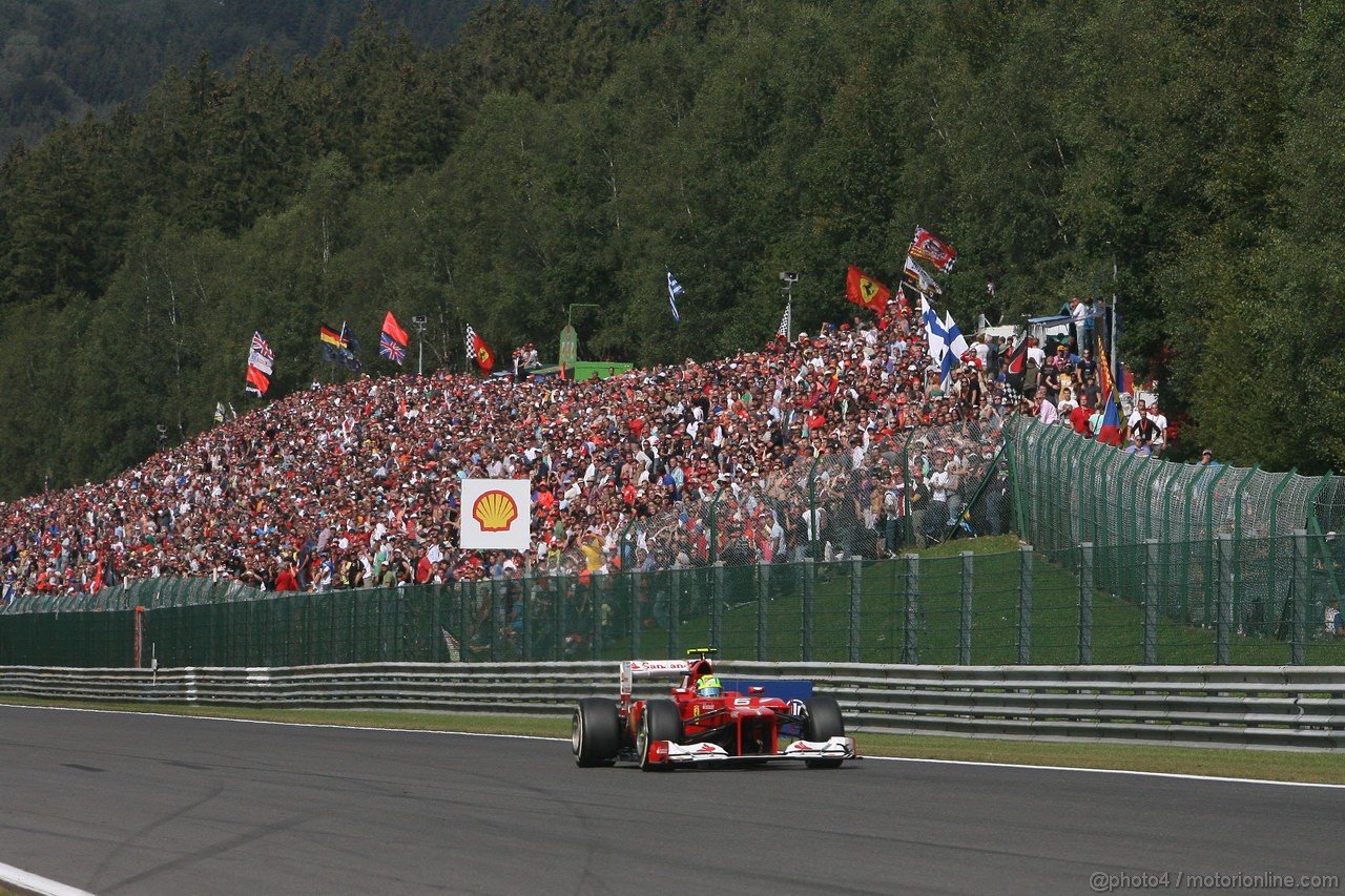 GP BELGIO, 02.09.2012- Gara, Felipe Massa (BRA) Ferrari F2012 