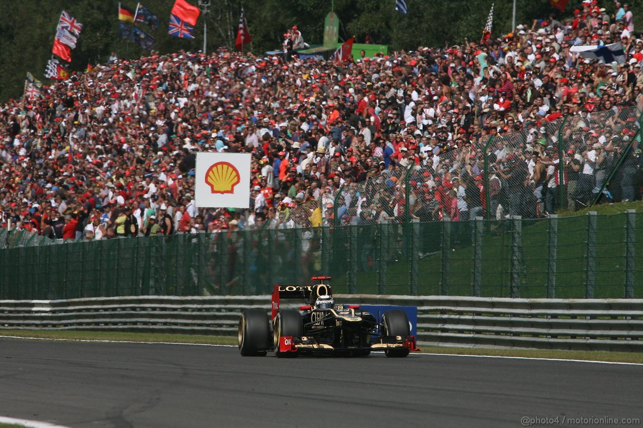 GP BELGIO, 02.09.2012- Gara, Kimi Raikkonen (FIN) Lotus F1 Team E20 
