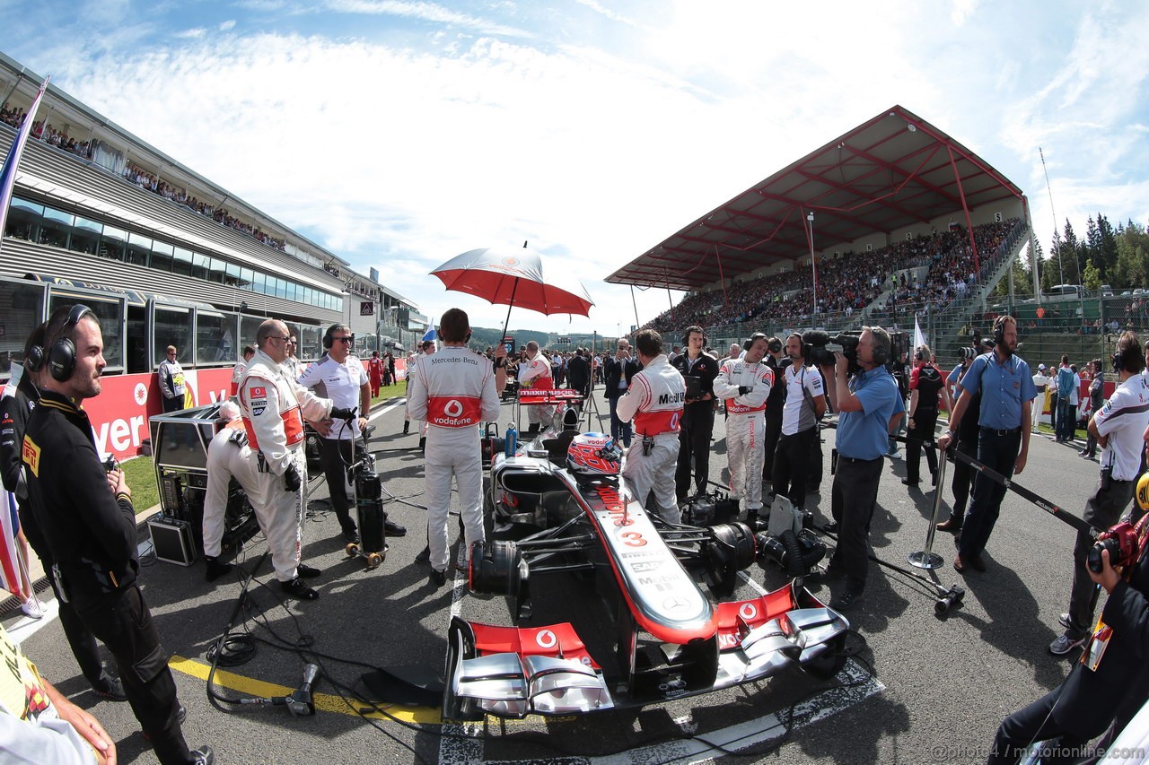 GP BELGIO, 02.09.2012- Gara, Jenson Button (GBR) McLaren Mercedes MP4-27 