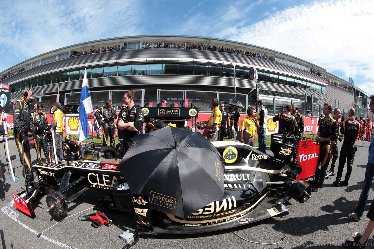 GP BELGIO, 02.09.2012- Gara, Kimi Raikkonen (FIN) Lotus F1 Team E20 