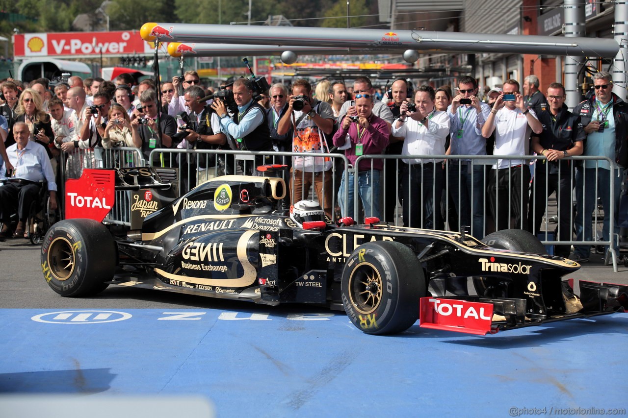 GP BELGIO, 02.09.2012- Gara, terzo Kimi Raikkonen (FIN) Lotus F1 Team E20