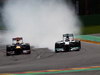 GP BELGIO, 02.09.2012- Gara, Sebastian Vettel (GER) Red Bull Racing RB8 e Michael Schumacher (GER) Mercedes AMG F1 W03
