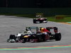 GP BELGIO, 02.09.2012- Gara, Nico Rosberg (GER) Mercedes AMG F1 W03 e Mark Webber (AUS) Red Bull Racing RB8 