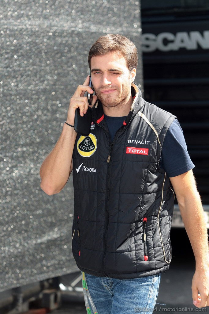GP BELGIO, 30.08.2012- Jerome D'Ambrosio (BEL), Test driver, Lotus F1 Team E20 