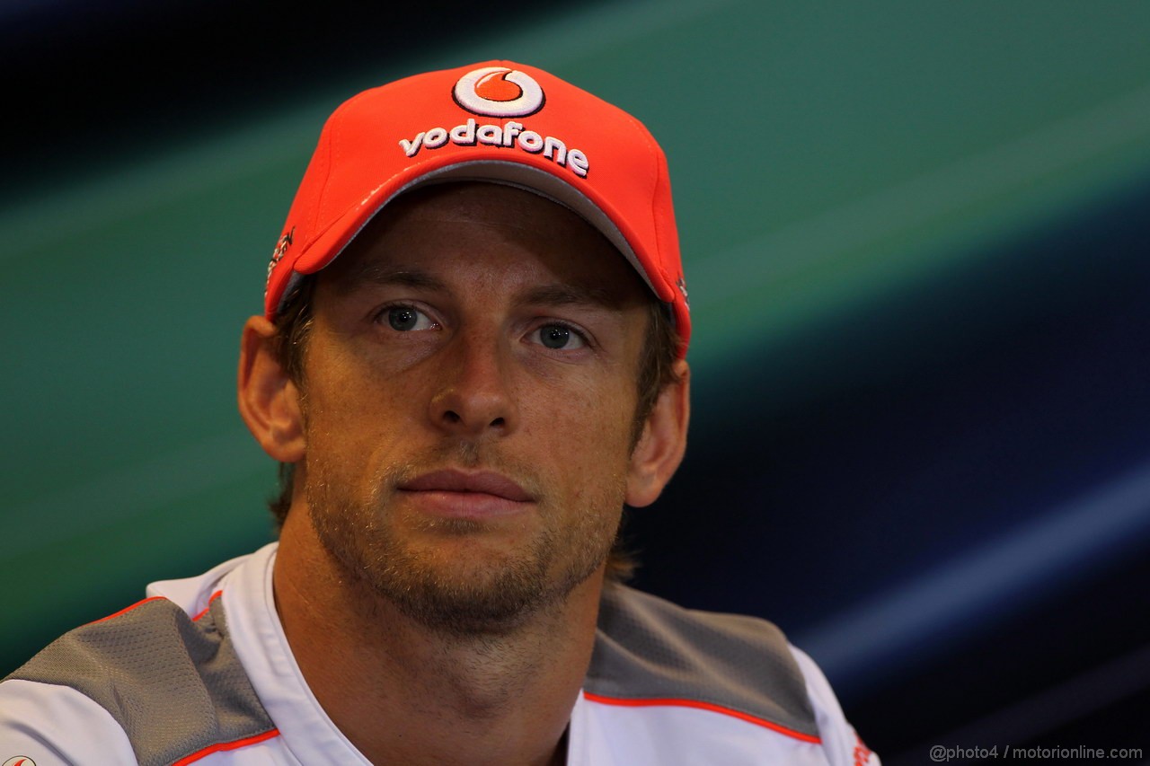 GP BELGIO, 30.08.2012- Conferenza Stampa, Jenson Button (GBR) McLaren Mercedes MP4-27 