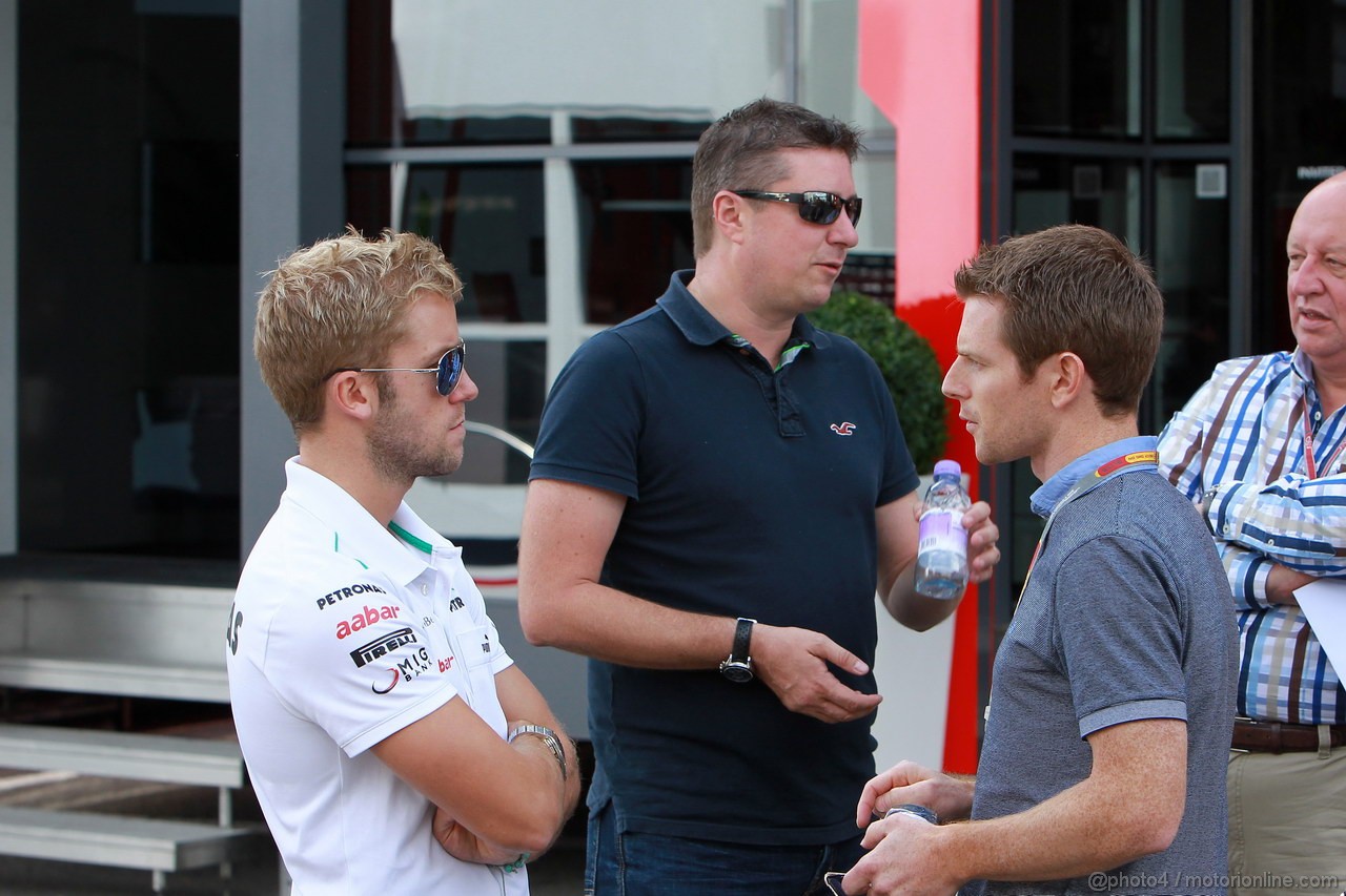 GP BELGIO, 30.08.2012- Sam Bird (GBR), Test Driver e Anthony Davidson (GBR)