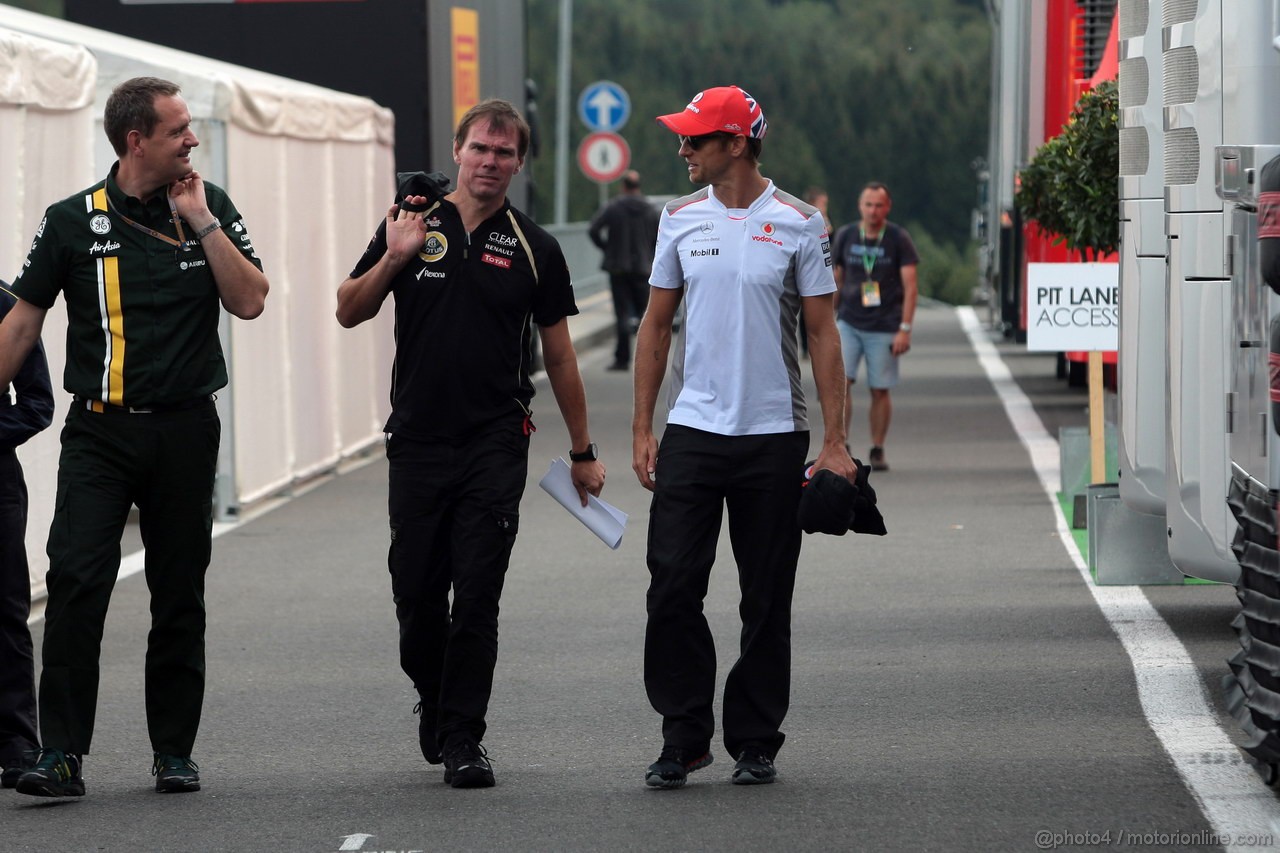 GP BELGIO, 30.08.2012- Jenson Button (GBR) McLaren Mercedes MP4-27 