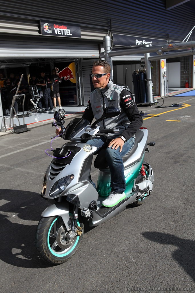 GP BELGIO, 30.08.2012- Michael Schumacher (GER) Mercedes AMG F1 W03